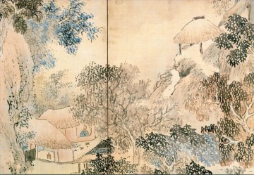日本 Painting - 山のバンダの仙人 与謝蕪村